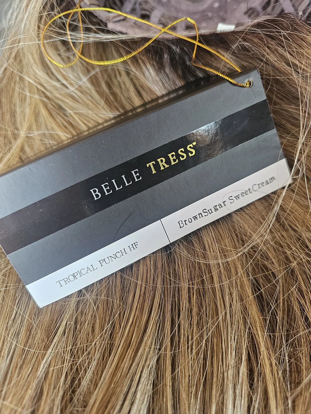 Belle Tress Tropical Punch HF in Brown Sugar Sweet Cream Tag Box